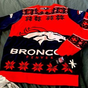 Denver Broncos xmas sweater brand new